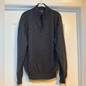 Pull 100% Cachemire Joseph & Lyman - Demi-zippé, Taille M, Occasion Très Bon état